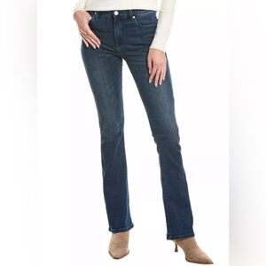 BLANKNYC Women’s The Hoyt High-Rise Mini Flare Jeans Dark Blue Sz 28 NWT